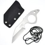 Tragbares Minimesser aus einem Stck aus Stahl Neck Knife